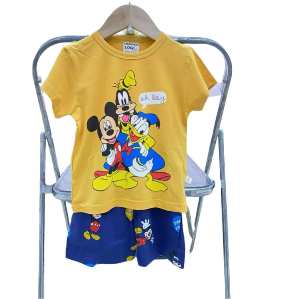 Boys T-shirt & Short (Mickey Mouse & Friends) - Chand Tara