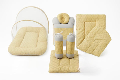 Ld 8-Pcs Baby Bed Set+Net Fancy
