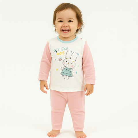 Baby Bunny Printed Sleeping Suit Full Sleeves