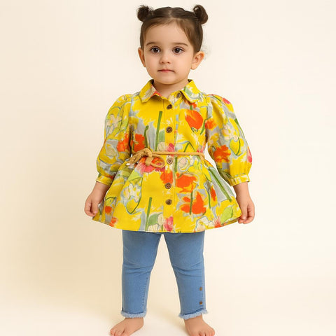 Bright Blooms “ Toddler Spring Outfit