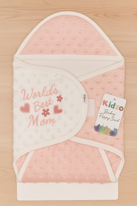 Kidzo Baby Poppy Seed Swaddle Blanket