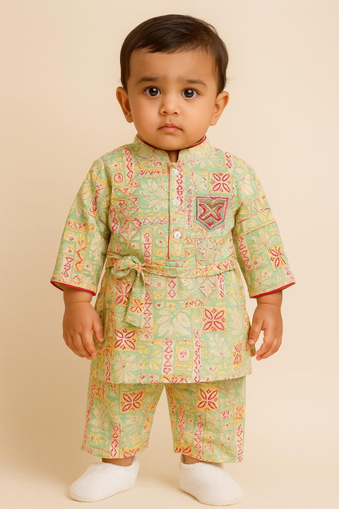 Adorable Toddler In Traditional Ethnic Kurta Pajama Set “ Festive Kidswear Fashion