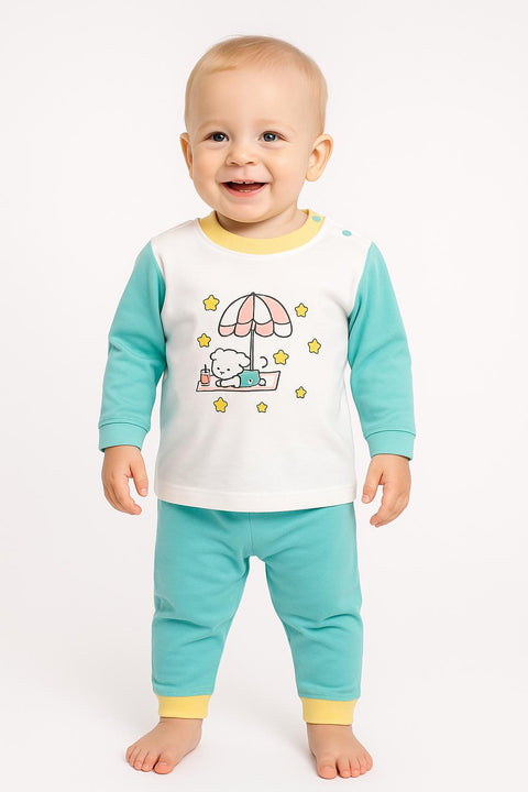 Baby Printed Sleeping Suit Full Sleeves