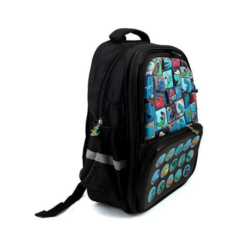 Kids School Backpack 16  - Black