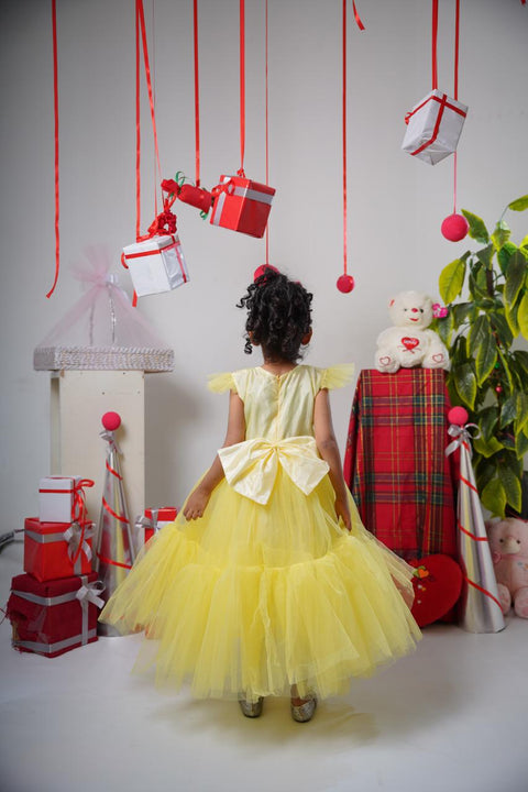 Frill Style Baby Yellow Frock
