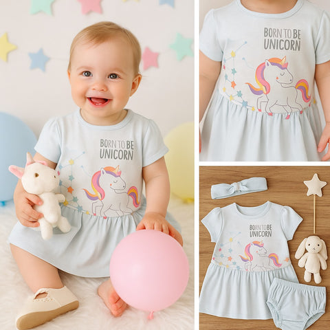 Unicorn Baby Frock