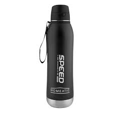 Homeatic Steel Water Bottle 800 Ml (Black, Blue, Grey)