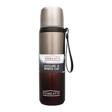 Homeatic Water Bottle 750 Ml (Silver, Maroon, Black)