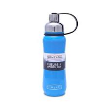 Homeatic Steel Water Bottle 500 Ml (Pink, Black, Blue)