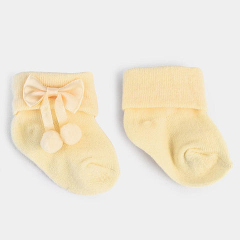Yellow Baby Socks with