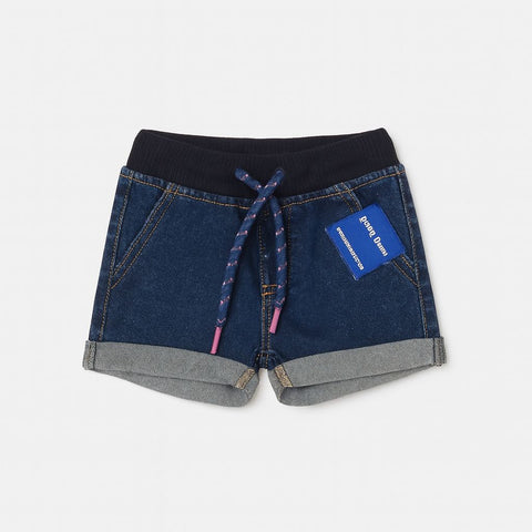 Dark Blue Denim Shorts