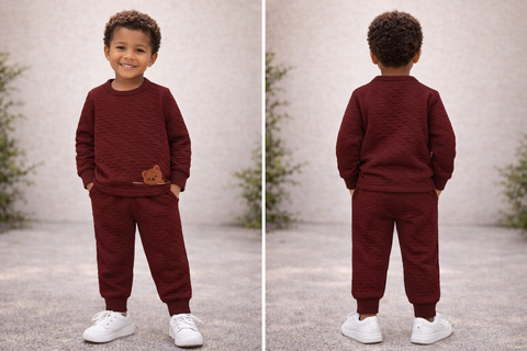 Quilted Bear Two-Piece Set