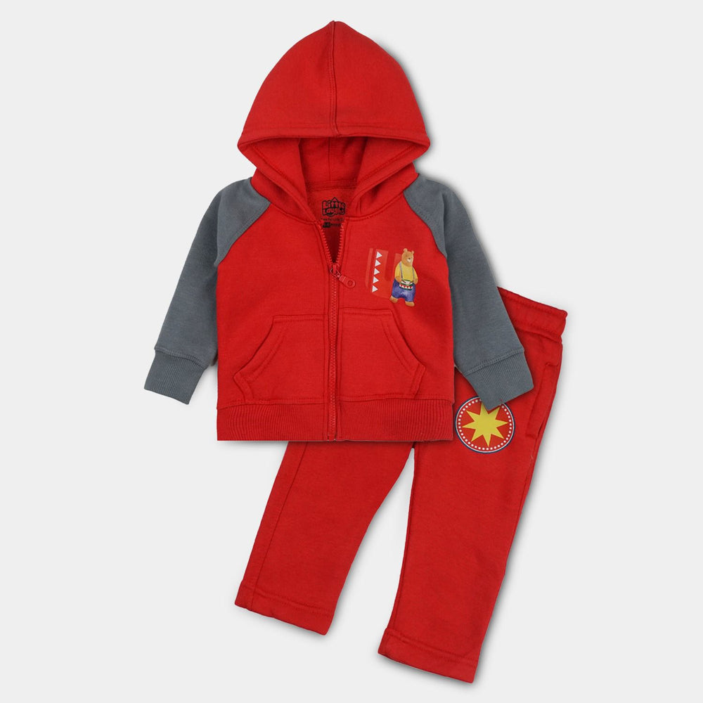 Little Drummer Bear Zip Hoodie Set