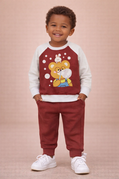 Winter Berry Bubble Bear Suit