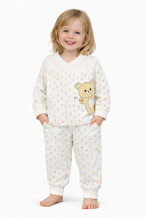 Bear print Tow Piece Suit