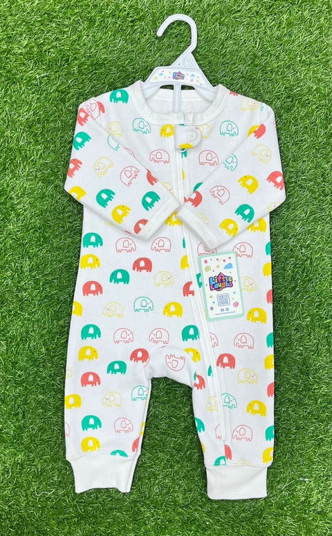 Fleece Romper Printed