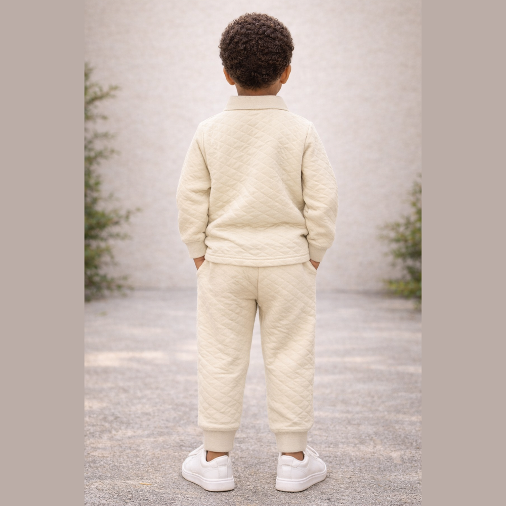 Honey Bear Print Two Piece Suit