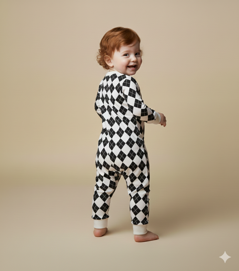 Fleece Romper Printed