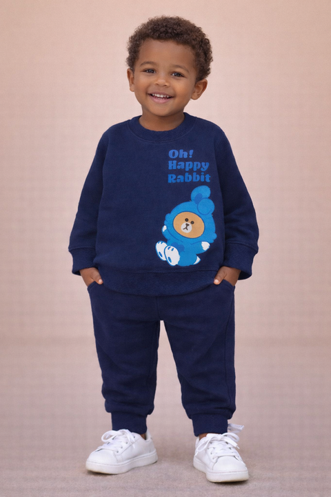 Bear print Tow Piece Suit