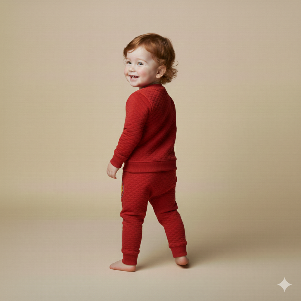 Cotton Blend Balloon Print Out Fit