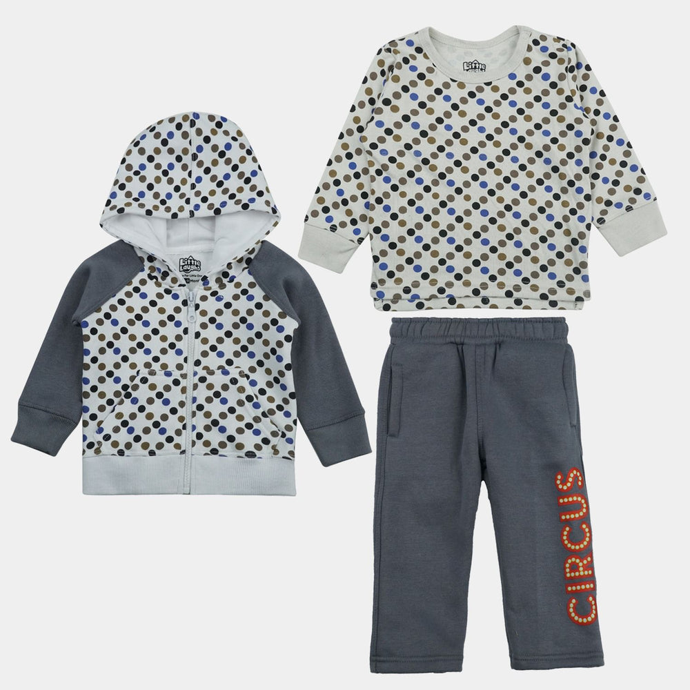 Kids Grey Zip Hoodie & Trouser Set