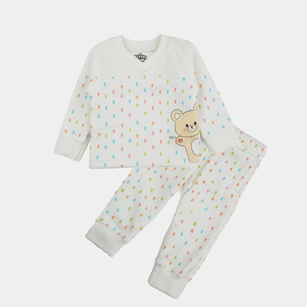 Bear print Tow Piece Suit
