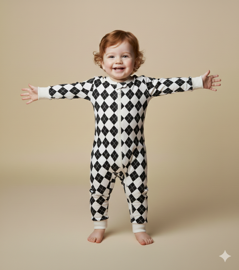 Fleece Romper Printed