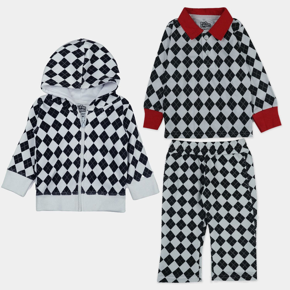 Kids Checkered Hoodie Set