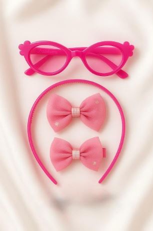 HAIR BAND, PIN, GLASSES SET