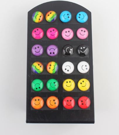 emoji stud earrings