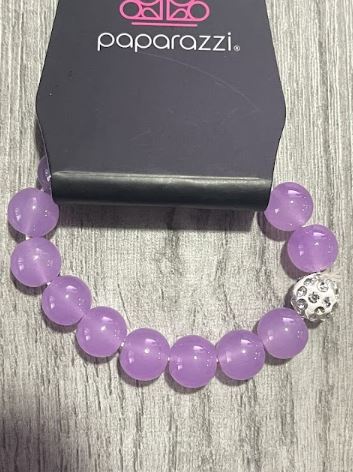 Lavender Bead Bracelet