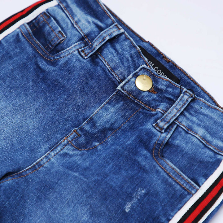 DENIM TAPPY SHORTS