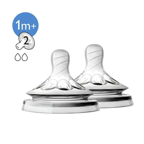 AVENT Natural II Teat Slow Flow 1M+2H PK2 - SCF652/23